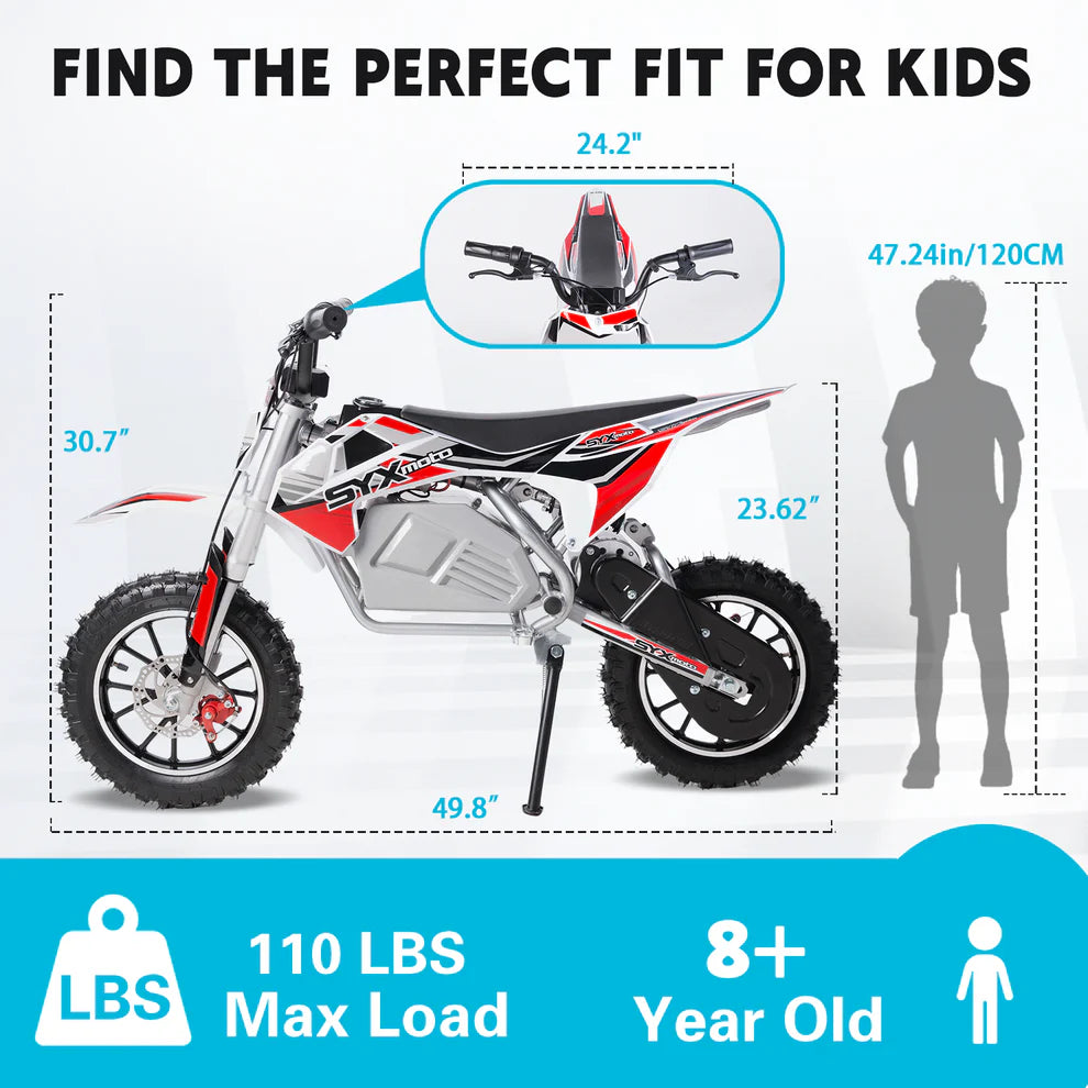 TPB - MOTO KBE 500W 36V Electric Beginner Kids Mini Dirt Bike